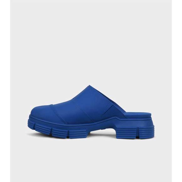NEW GANNI women's city mule in dazzling blue - Picture 2 of 3